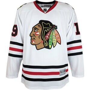 NWT Reebok Jonathan Toews #19 Chicago Blackhawks Away Jersey White XL NHL Hockey